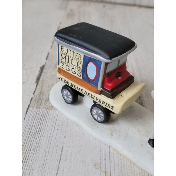 Lemax milk wagon Village accessory butter eggs xmas village accessory - Picture 3 of 9